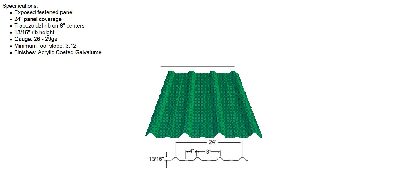 Delta Rib Metal Panel Line, Machine ID: 6191